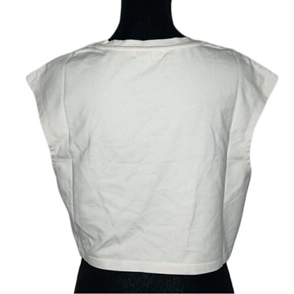 Good American Beige Crop Tee(Size Medium) - Picture 5 of 5